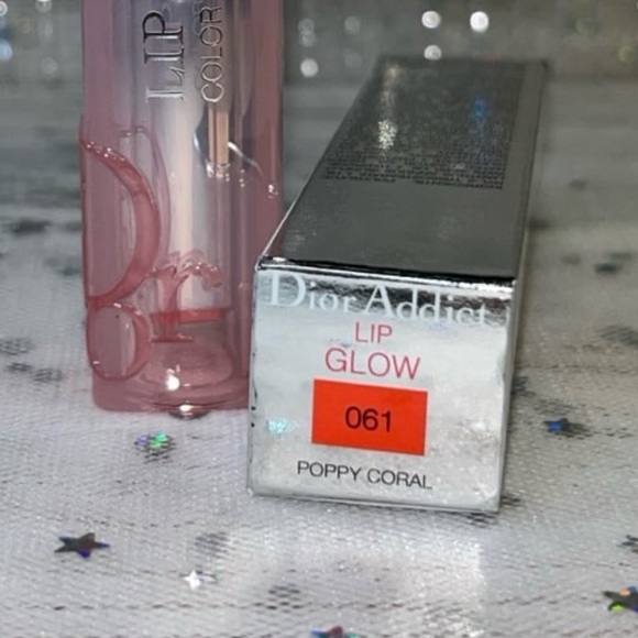 Dior Addict Lip Glow Lip Balm, 061 Poppy Coral, New In Box - Picture 5 of 6
